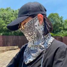 1 件装轻质透气防紫外线面罩，适合男士/女士，夏季薄款防晒颈罩 - 彩色 - 查看 8