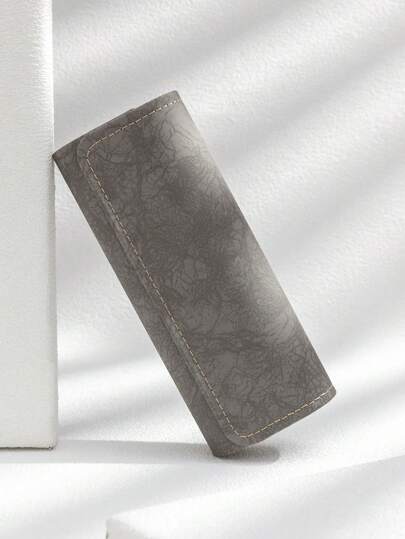 1pc Retro Minimalist Solid Color Magnetic Eyeglasses Storage Box