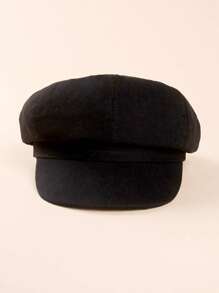 1pc Child/Youth Solid Color Versatile Newsboy Cap, Suitable For Spring, Summer, Autumn, Everyday Wear