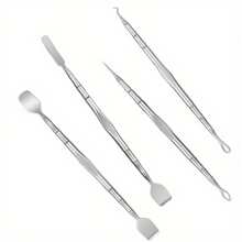 EasyJoy, Kit de 10 piezas para eliminar puntos negros, conjunto de extractor de acné de acero inoxidable, herramientas para comedones de doble extremo, equipo multiusos de limpieza facial y masaje, artículos esenciales sin electricidad para el dormitorio y el baño