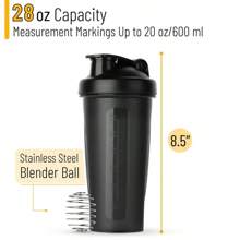 Portable Protein Shaker, 600ml Fitness Bottle With Wire Blender Ball For Fitness Enthusiasts, Athletes, Perfect For Outdoor Gym, 1 Pc.