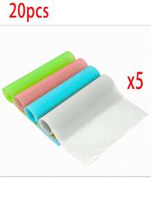 1/2/4/8/10/12/20 piezas Almohadillas refrigeradoras impermeables, a prueba de aceite, lavables y recortables, adecuadas para estantes, congeladores, rejillas de vidrio, gabinetes de tazones, gabinetes y cajones