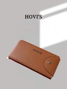 HOVI'S Cartera multifuncional y elegante para negocios, de peso ligero con múltiples compartimentos para tarjetas, de gran capacidad, billetera larga para jóvenes