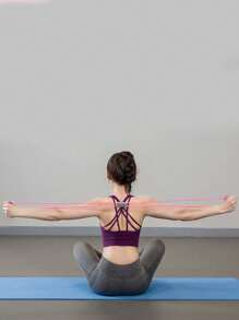 1PC Breast Expander, Yoga Fitness Pilates Assisted Elastic Rope - Multicolor - View 10