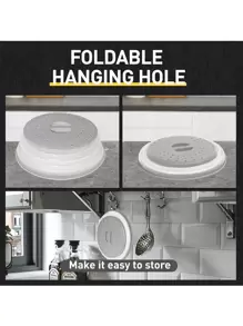 1个硅胶微波炉防溅盖，食物和水果沥水微波炉盖，微波炉食物盖，微波炉盘子盖，微波炉盖，厨房必备，洗碗机适用，厨房用具，厨房配件，食物盖，厨房和家居用品 - 彩色 - 查看 7