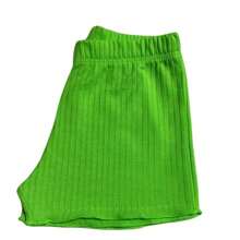 Summer Ribbed Set With FruFru For Girls - Lime Green - View 4