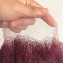 99j Burgundy Lace Front Wigs Human Hair Wine Red Straight Human Hair Wig 13x6 HD Lace Frontal Human Hair Wigs Pre Plucked With Baby Hair 180% Density Colored Glueless Wig For Women - Burgundy - View 8