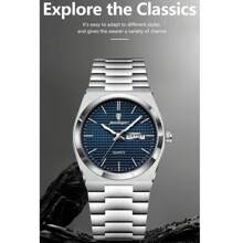 Luxury Sport Man Watch Military Waterproof Luminous Date Week Men Watch Stainless Steel Quartz Men's Watches Male Clock