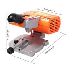 Mini Bench Cut-Off Saw Set, 7800 RPM High-Speed Blade, Adjustable Miter, Portable Precision Cutter For Metal, Wood & Plastic, 90W Power, Efficient - Orange - View 11