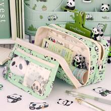 1pc Large Capacity Nine-Layer Pencil Case, Student Stationery Pencil Case, Stationery Storage Bag, School Supplies, Back To School Gift, (The Pattern On The Pen Bag Is Random, Only The Pen Bag Is Sold, Stationery Stickers Are Not Included)