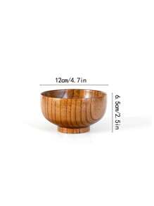 1件/2件木质餐具碗，采用天然红木制成，日式简约风格，美丽的天然木纹，9CM/10CM/11CM/12CM/13CM可选，加厚设计，经久耐用，圆形大容量，适用于米饭、沙拉、面条、汤、甜点、水果等，非常适合日常家居使用和活动 - 相思木碗 - 查看 18