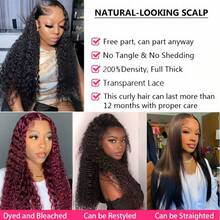 13x4 Jerry Curly Lace Front Wigs Human Hair 200% Density Curly Lace Front Wig Human Hair Wigs Lace Frontal Glueless Wigs Human Hair Pre Plucked With Baby Hair Natural Color