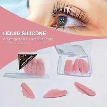 PERMANIA 4 pares de almohadillas para levantamiento de pestañas, protectores para levantamiento de pestañas, almohadillas para permanente de pestañas, suaves y maleables, largas, agarre rápido, súper elásticas, aptas para la mayoría de las longitudes de pestañas, fáciles de limpiar y reutilizables, autoadhesivas, sin pegamento, textura gelatinosa, aptas para salón y bricolaje. - Multicolor - Ver 5