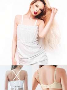 2 Pairs Women Bra Straps, Non-Slip Adjustable Elastic Bra Strap Lingerie Accessories - Multicolor - View 4