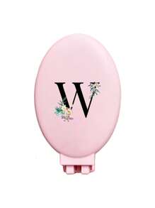 A-Z Daisy Flower Pattern Pink Portable Hollow Comb With Makeup Mirror, All-In-One Foldable Mirror Comb - Portable Tabletop Modern Makeup Tool, Travel Essential, Folding Comb With Makeup Mirror, Convenient To Carry,Giveaways,Travel,Cheap Stuff,Travel Essential - Pink - View 12