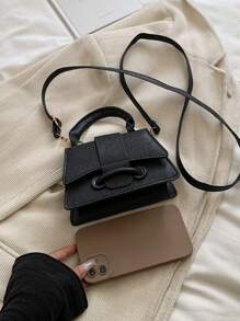 Classic Fashion Charm Mini Niche Ladies Hand Crossbody Small Square Bag, Super Fire Lychee Pattern Simple Red Envelope