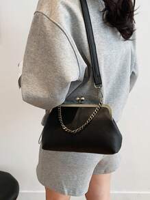 Túi đeo vai thời trang cổ điển màu trơn họa tiết vải thiều, túi xách đeo chéo phong cách Bohemian dành cho nữ, được làm từ chất liệu bền chắc, họa tiết trang nhã, phù hợp cho công việc, du lịch, hẹn hò, mua sắm, cũng là món quà lý tưởng cho Ngày của Mẹ dành cho những quý cô yêu thích phong cách Bohemian. - màu đen - Xem 4