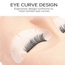 100 piezas Almohadillas para extensión de pestañas, Parches de hidrogel para pestañas, Almohadillas de gel libres de pelusa para maquillaje de ojos, Herramienta de belleza