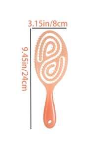 每个人都喜欢这款梳子，它具有可爱精致的镂空设计。它是完美的情人节礼物。它配有头皮按摩功能，可用于干发和湿发。它能有效梳理头发，使头发顺滑无结。其紧凑的尺寸确保了便携性，让您轻松随身携带。 - 彩色 - 查看 24