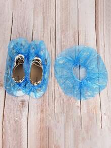 100/200pcs Dustproof Non-Slip Waterproof Portable Thickened Disposable Shoe Cover (Suitable For Shoes Under 25cm)