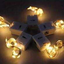 1/5/10/20/30 stuks Mini LED-feeërieke lampjes - op batterijen werkende koperdraadlampjes, geschikt voor Kerstmis, Moederdagdecoratie, decoratieve geschenken, bloemen, festivals, bruiloften, tuinen, feestbenodigdheden, knipperende vuurvliegjeslampjes