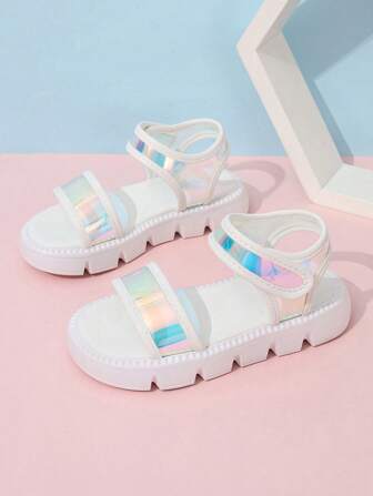 女童凉鞋，2025夏季新款儿童鞋，女童软底沙滩鞋，夏季中童女童鞋