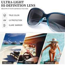 Polarized Sunglasses For Women 2024, Retro Shades With UV400 Protection Butterfly Decors (2 Pack)