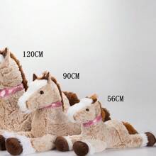 Juguete de peluche gigante en forma de caballo - Animales de peluche con relleno de poliéster acogedor, perfecto para acurrucarse, regalos de cumpleaños, Pascua, Día de la Madre, compañero de almohada suave y cómodo, decoración primaveral para el hogar - Multicolor - Ver 9