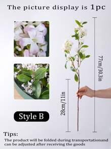 1 peça Lilás Simulado, Osmanthus Thousand Mile, Flor Artificial de Haste Longa, Adequado para Decoração de Casa na Primavera, Jardim, Cozinha, Sala de Estar, Balcão, Centro de Mesa de Jantar, Casamento, Noivado, Decoração de Festa, Arranjo de Buquê de Vaso DIY, Não Necessita de Fonte de Alimentação