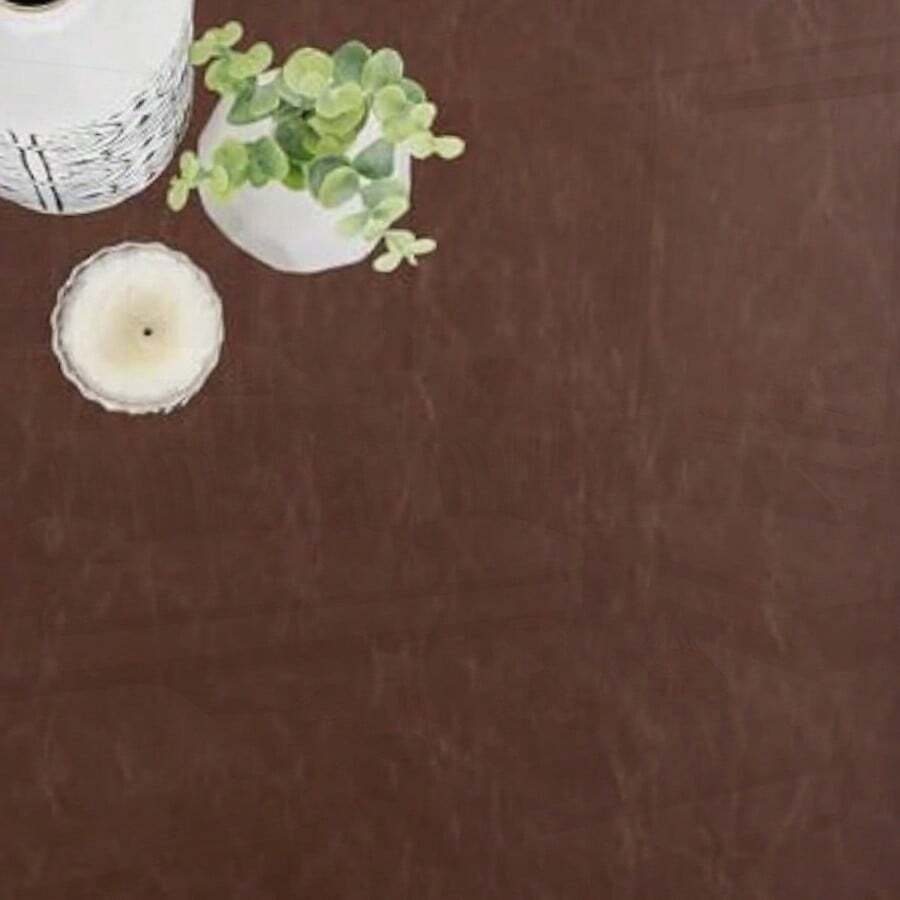 Hanobe Ottoman Serving Tray Large: 20'' Decorative Trays With Handles - Leather Coffee Table Decor For Extra Big Counter Home Living Room - Oversized - Brown1 - View 1