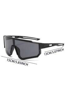 Unisex Futuristic Large Frame Glasses, Suitable For Men, Women, Outfit, Travel - Same Style, Multiple Colors - View 2