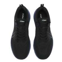 XTEP Men's Running Shoes, Comfortable Breathable Casual Sports Sneakers, Black/Neon Green