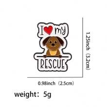 可爱狗狗珐琅别针 翻领别针 背包上的徽章 女士胸针 衣服礼品 珠宝 时尚配饰 - NR10733 - 查看 13