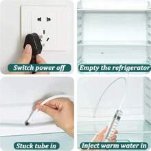 Removedor de obstrucciones de orificio de drenaje para refrigerador, cepillo para agujeros de nevera, limpiador de salida de agua para limpieza del hogar, herramientas de limpieza de dragado, 5/6 Uds. MDHX - 6 piezas - Ver 3
