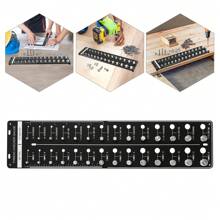 kangten Red Nut And Bolt Thread Checker 28 Thread Identifier Gauge Inch And Metric UK - Black - View 6