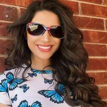HYCHIC Polarized Sunglasses For Women 2026, Retro Shades With UV400 Protection Butterfly Decors (2 Pack) - A4 (2 gói) đen/xám+cầu vồng/nâu - Xem 2