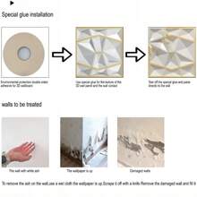 Aadesh 3D PVC Plastic Wall Panels, Suitable For Interior Wall Decoration, Waterproof And Heat-Resistant, With Grooved Texture. Ideal For Living Rooms, Halls, Bedrooms, Hotels, Offices, Game Rooms, And TV Accent Walls. 30cm * 30cm (Includes Installation Accessories). - 灰色小橫條30片 - 查看 11