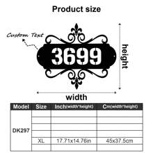 1pc Custom Vintage Metal Doorplate Decorative Art, Rural Street Nameplate Wall Decorations - Personalized Door Numbers And Text - Wall-Mounted Multifunctional Address Signs, House Numbers, Outdoor Address Signs, Farmhouse Door Art Gifts Birthday Graduation - Multicolor - View 41