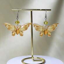 1 件蝴蝶形树脂材质女士时尚耳环套装，适合日常佩戴 - 蝴蝶型 - 查看 7