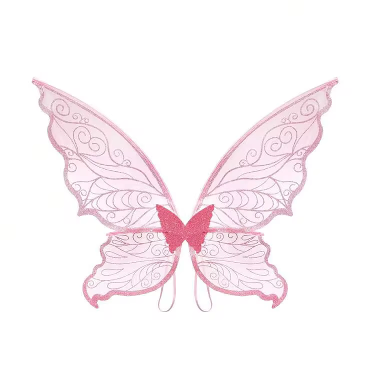Adult Party Butterfly Wings Performance Props, Festival Fairy Wings New Fabric Design Halloween - Pink - View 5