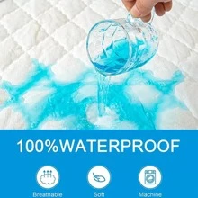 Waterproof Mattress Cover Protector King Size Decor - Royal Blue - View 4