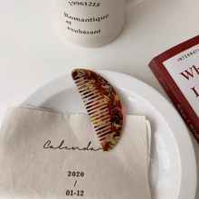 1pc Colorful Portable Everyday Detangling Hair Brush For Women Hair Styling Tool - Multicolor - View 12