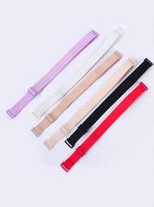 2 Pairs Women Bra Straps, Non-Slip Adjustable Elastic Bra Strap Lingerie Accessories - Multicolor - View 7