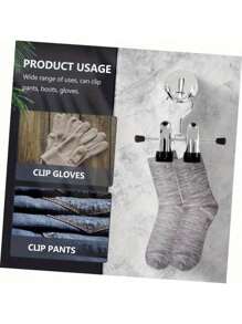 10 pièces set de pinces multifonctionnelles, pinces réglables, antidérapantes, pinces pour pantalons en métal brossé, pinces portables pour le séchage des chaussures, pour une utilisation dans les magasins de vêtements et les ménages, pince sans trace