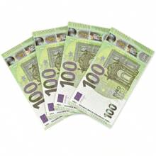 100/200 11*6.15cm Copy 100€, 100pcs 14*8cm Old And New Copy € 100 Denomination Counterfeit Banknote Props Paper Origami Props,Euro Shape Fake Money Commemorative Display Prop Paper