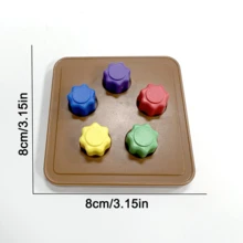 5pcs/Set Korean Traditional Game Jacks, Pebble Stone Game Set, Stress Relief Toys - Multicolor - View 4