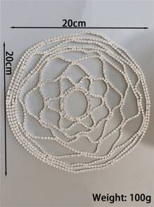 Rhinestone Mesh Headchain, Suitable For Formal Occasions - Multicolor - View 4