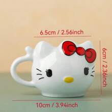Sanrio Sanrio 1/4-Piece Set Cute Hello Kitty Coffee Cup Pudding Cup Ceramic Heat-Resistant Mousse Cup Household Cup Cake Cup Yogurt Cup Dessert Cup Mother's Day Gift Valentine's Day Gift