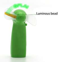 1 pieza Ventilador con texto intermitente personalizado, Ventilador de mano pequeño con texto LED intermitente, Ventilador de escritorio, Ventilador con logotipo iluminado de texto personalizado, Pequeño regalo personalizado de verano, Ventilador pequeño, Ventilador con texto de confesión de San Valentín personalizado, Regalo de San Valentín - Multicolor - Ver 7