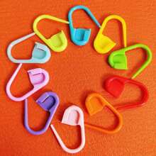 20pcs/80pcs/160pcs Mixed Color Knitting Crochet Stitch Markers Assorted Sewing Knitting Locking Needle Row Counter Markers DIY Craft Plastic Pins Weaving Stitch Holders - Color Mixing - View 4